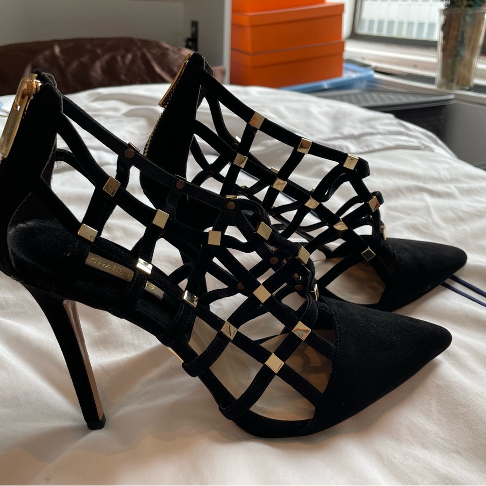 Michael Kors Suede Heeled Sandals Size 9 BRAND NEW!